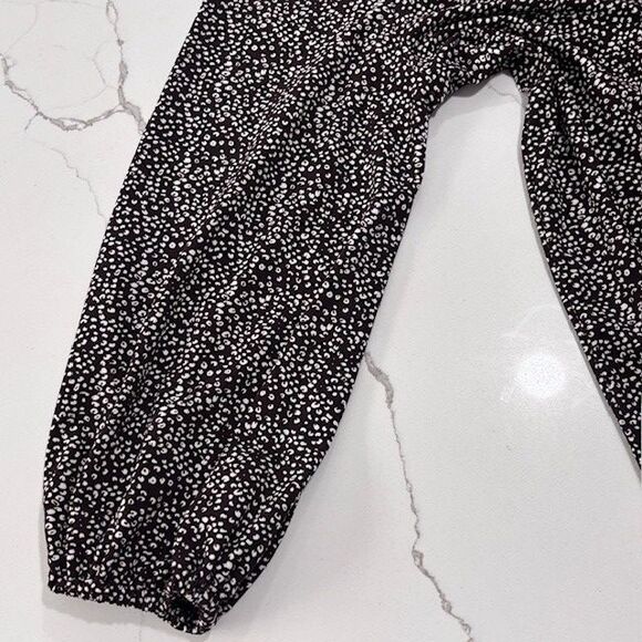 Adrianna Papell | Women's Brown Long Sleeve Flowy Blouse Size M Boho Fall Autumn - Picture 7 of 15